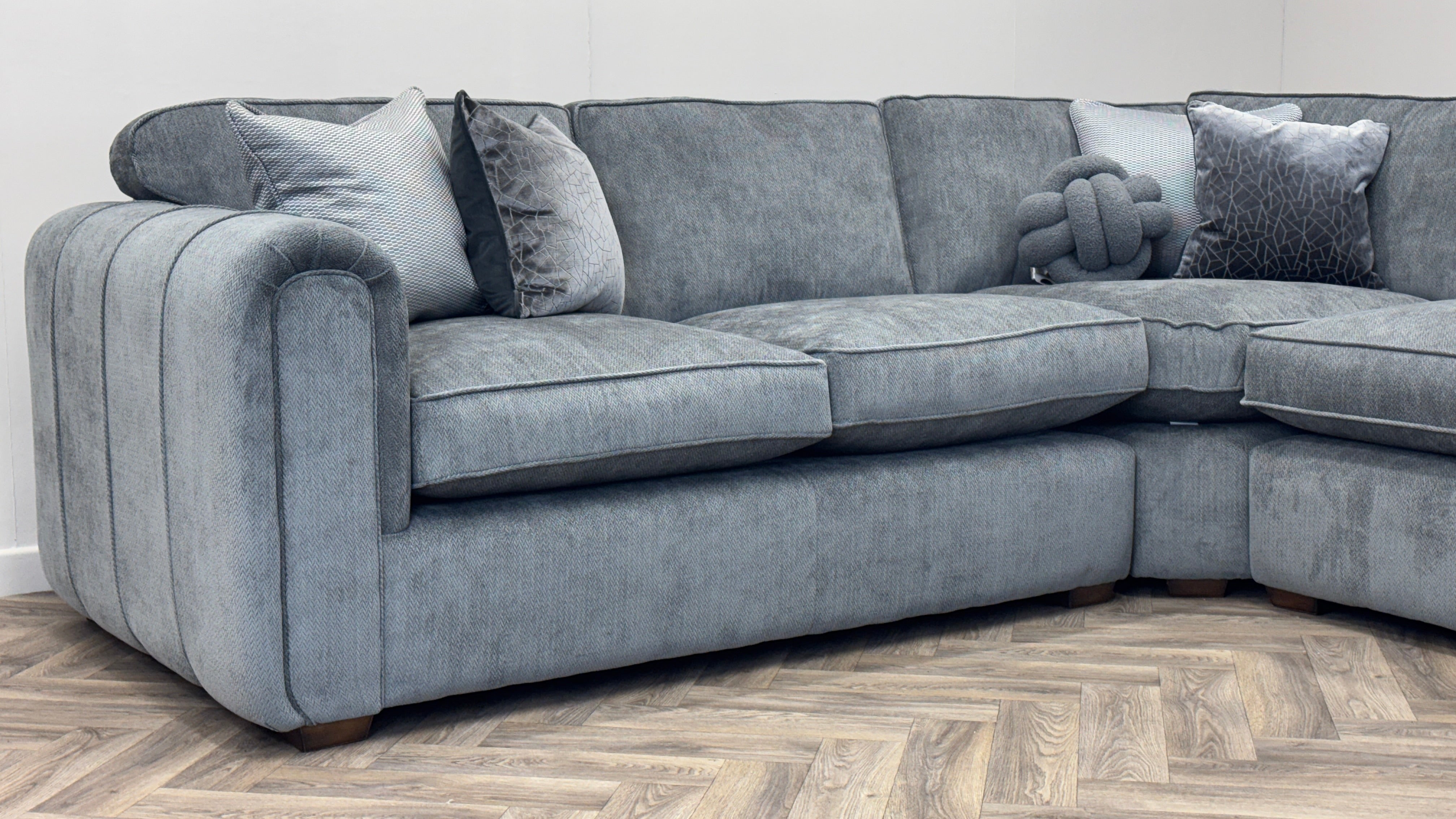 Roxy Night Shadow Grey Photography Sample Corner Sofa