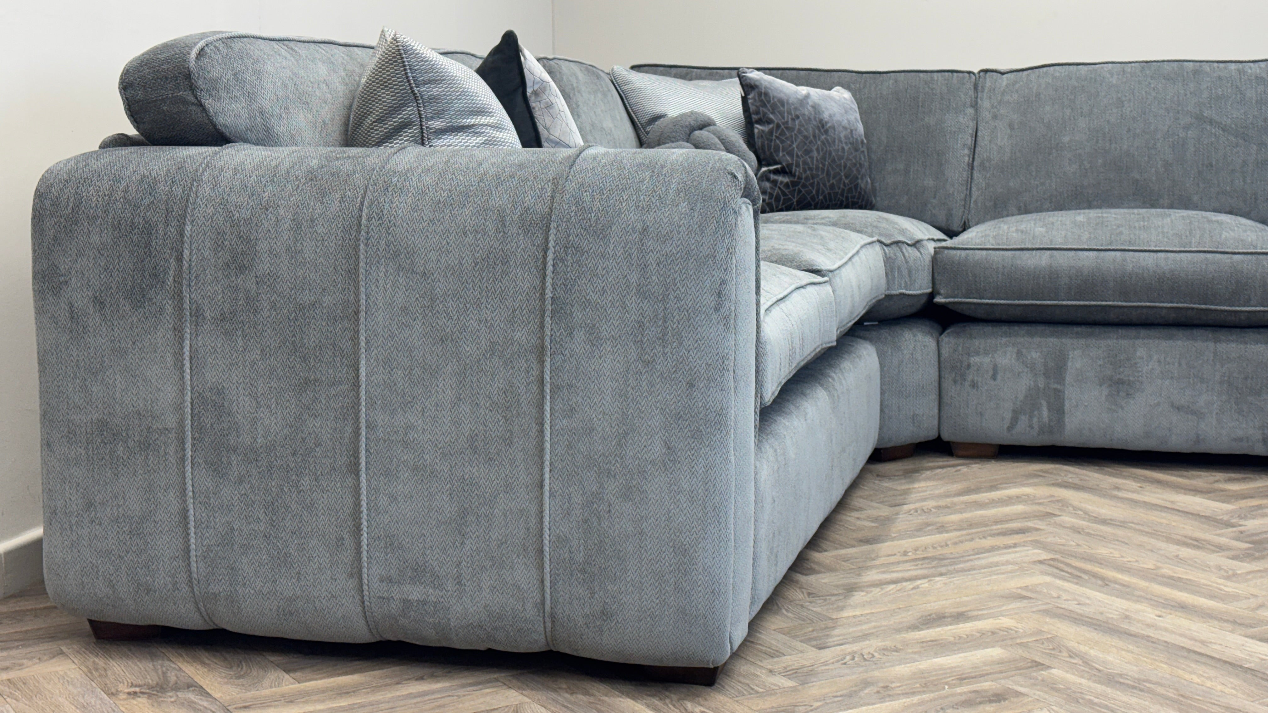 Roxy Night Shadow Grey Photography Sample Corner Sofa