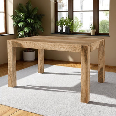 Culbert 1.35m Wooden Dining Table - Mango Wood
