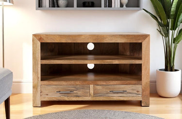Culbert Corner TV Unit  - Mango Wood