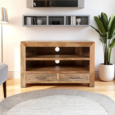 Culbert Corner TV Unit  - Mango Wood