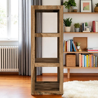 Culbert 3 Hole Shelving Bookcase - Mango Wood