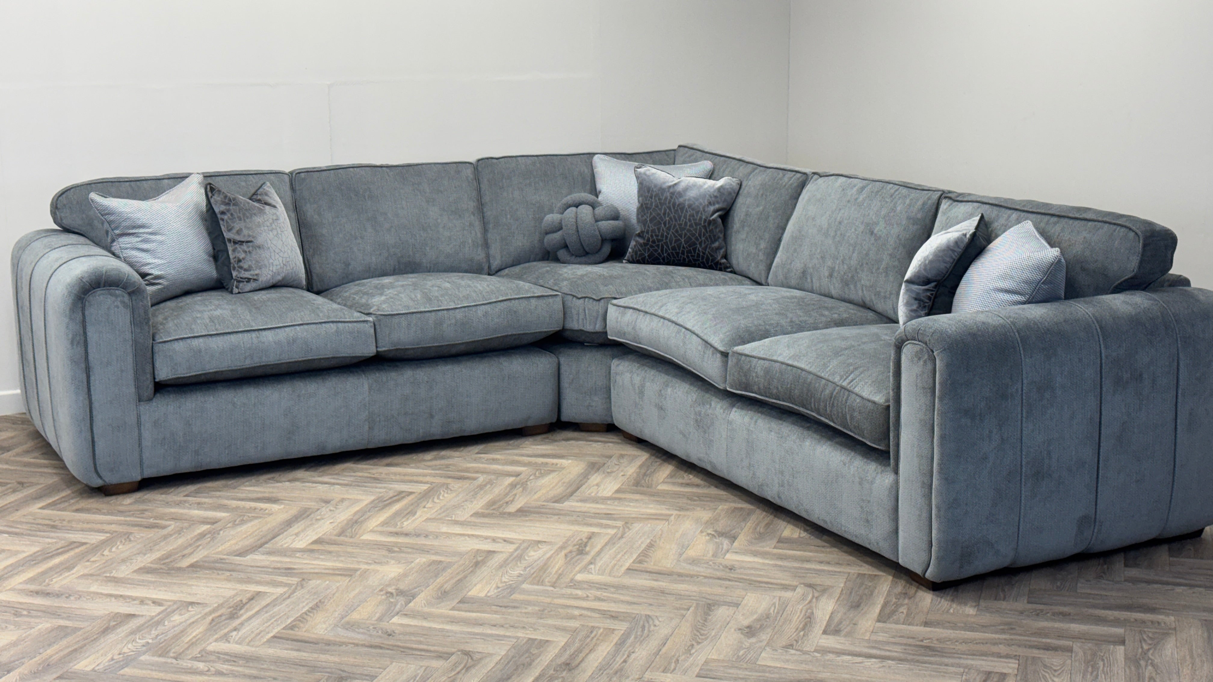 Roxy Night Shadow Grey Photography Sample Corner Sofa