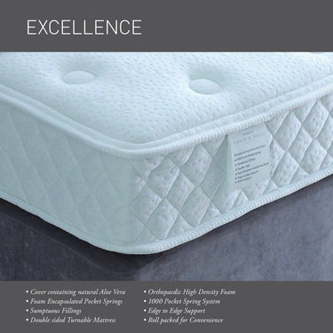 Excellence - 1000 Pocket Sprung Double Sided Mattress