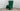 Throne Accent Chair High Back Aqua Clean  Varenna Forest Green Fabric