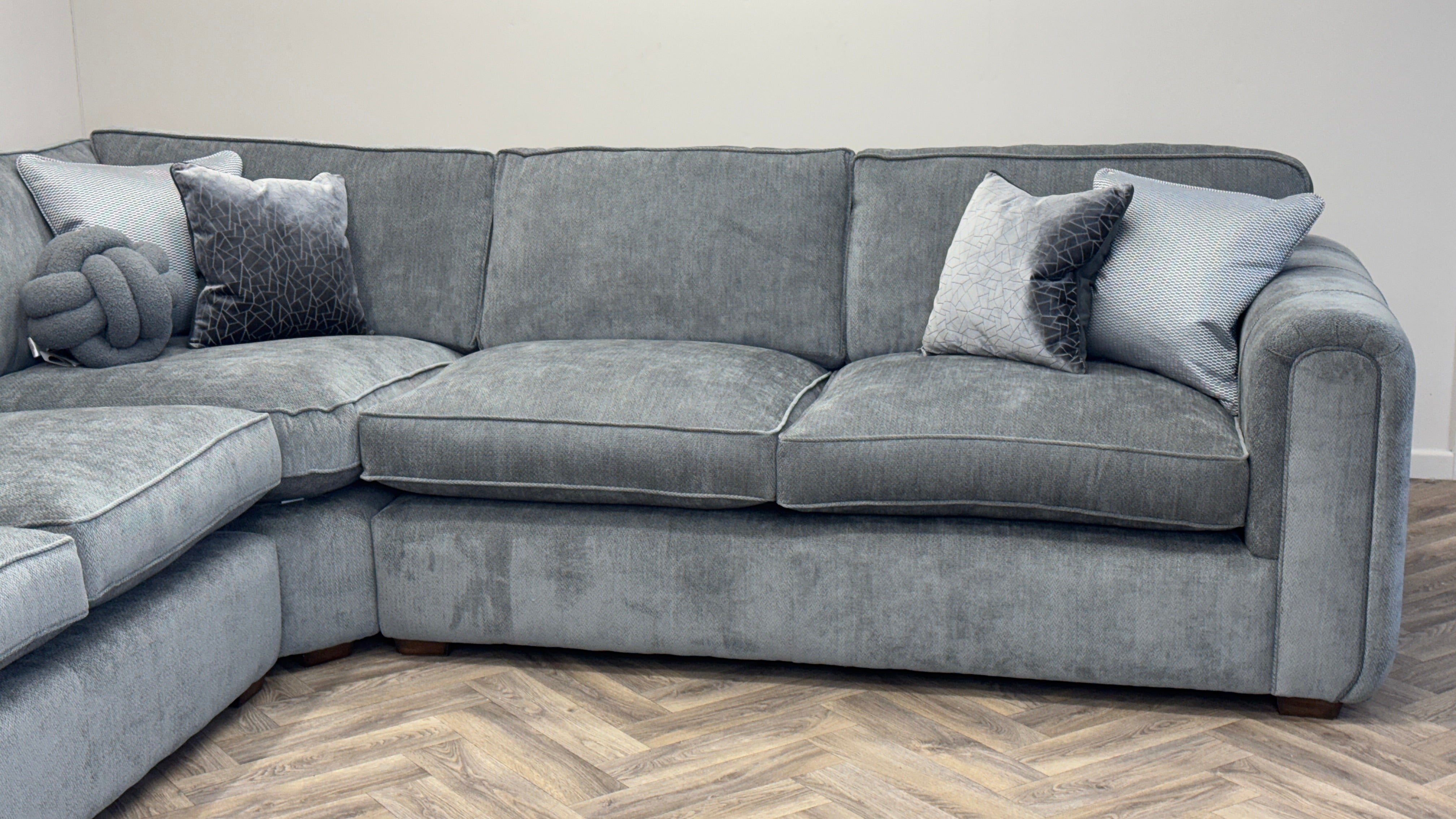 Roxy Night Shadow Grey Photography Sample Corner Sofa