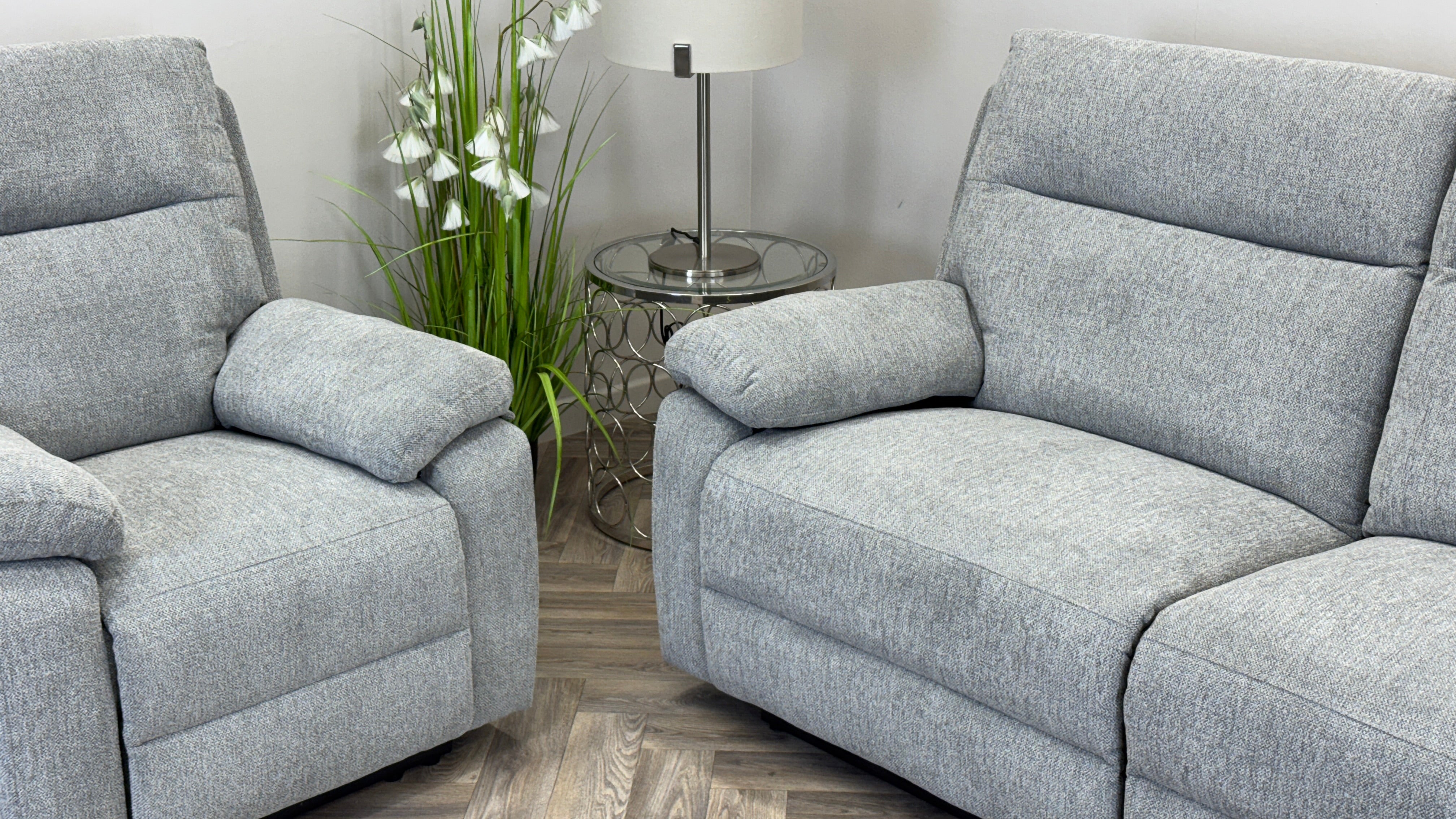 Louis 3 Seater & Chair Manual Recliner Sofa Set