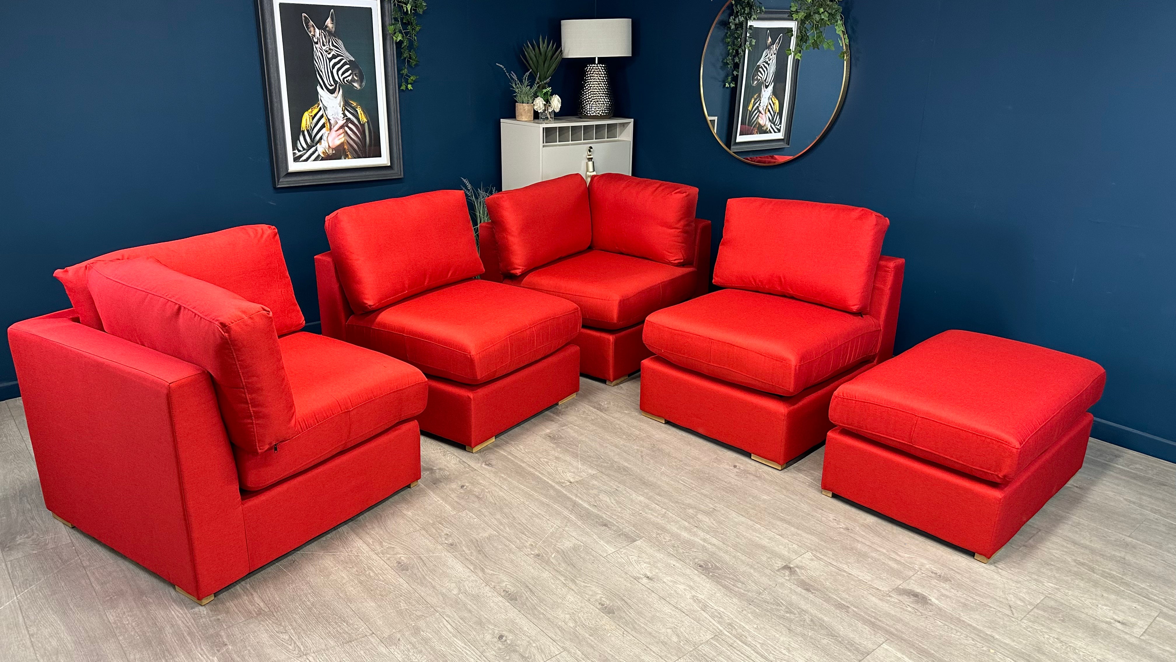 Capitol Modular Corner Sofa & Footstool