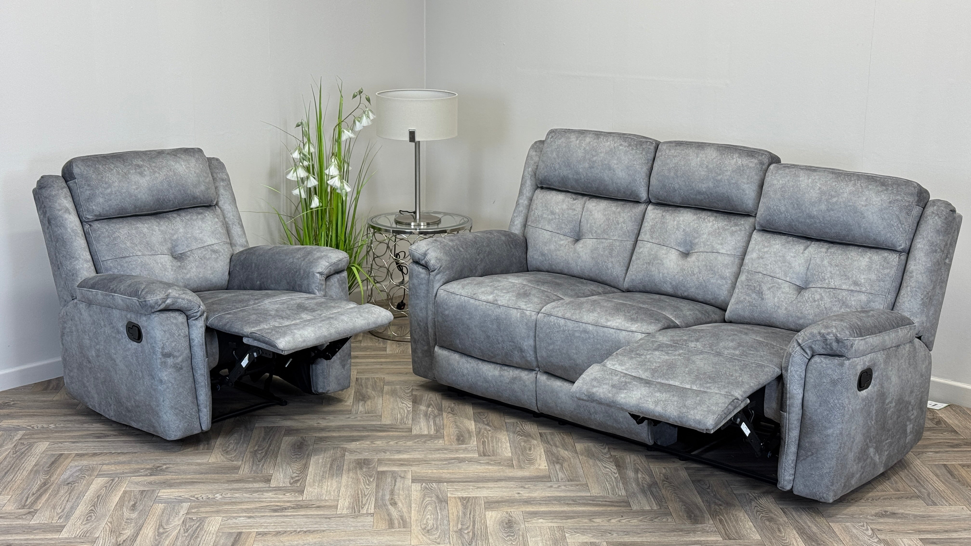 Belfry 3 Seater & Chair Manual Recliner Sofa Set