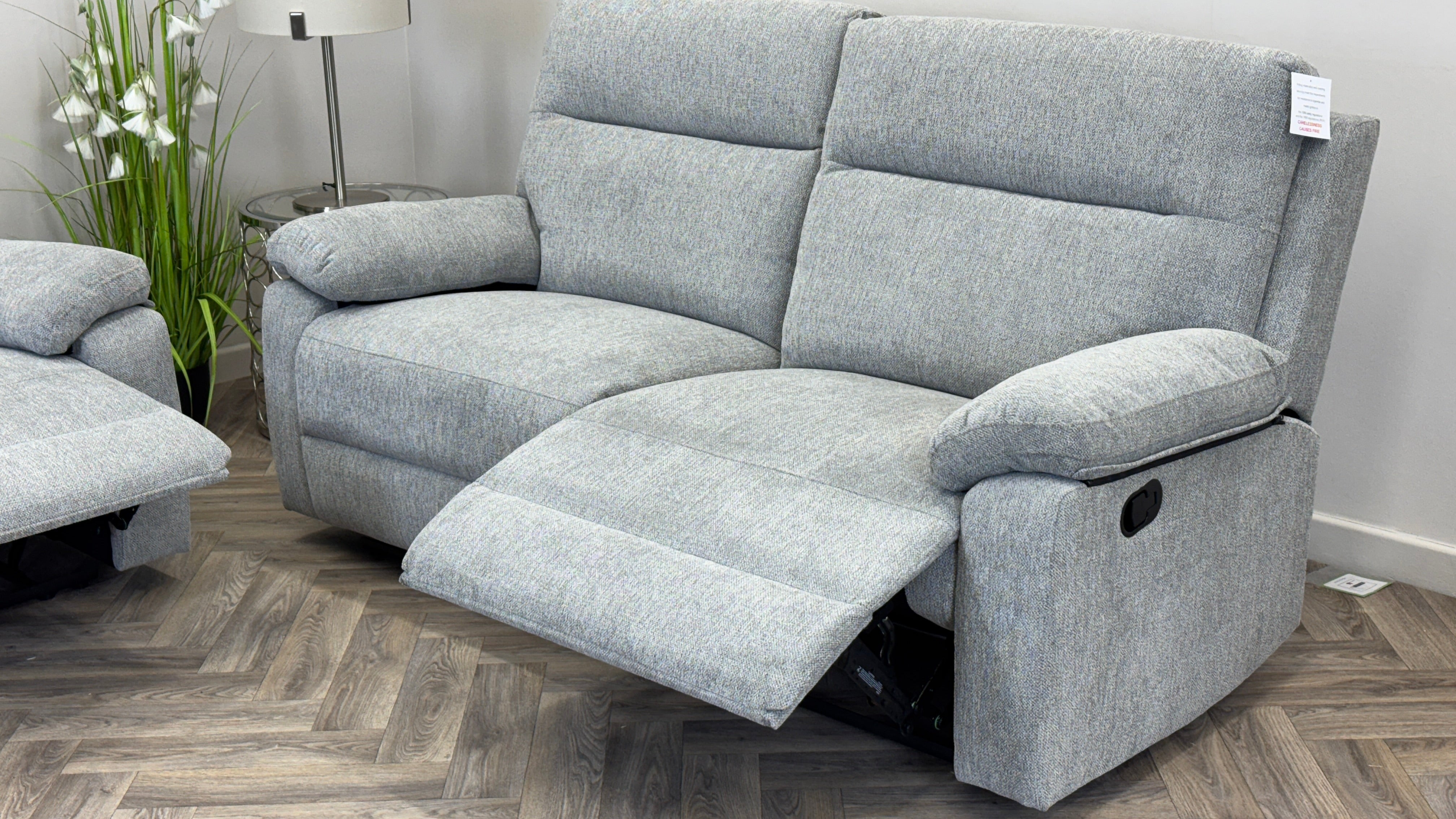 Louis 3 Seater & Chair Manual Recliner Sofa Set