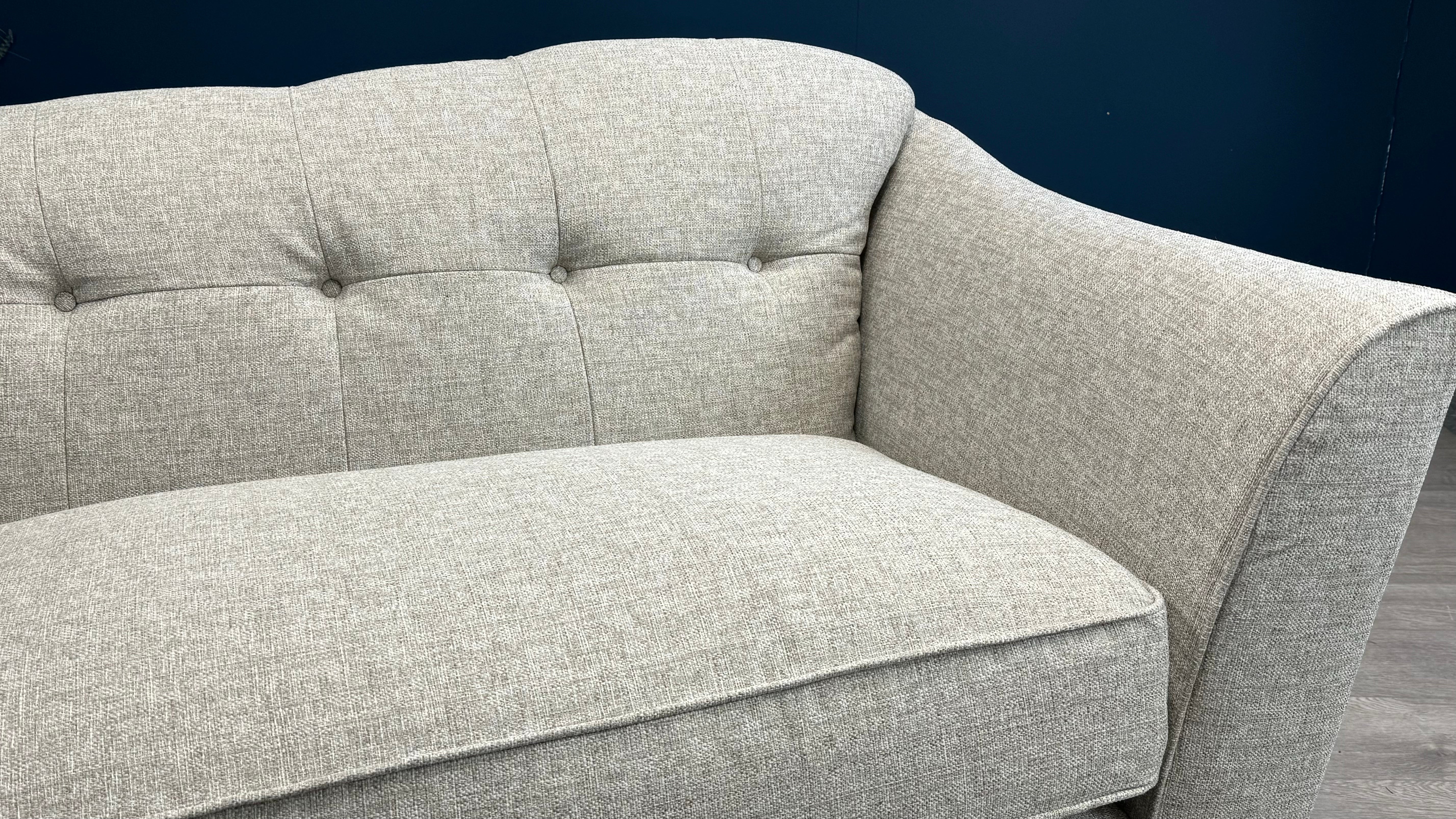 Bartelli 4 Seater Split Alpha Natural Fabric Sofa