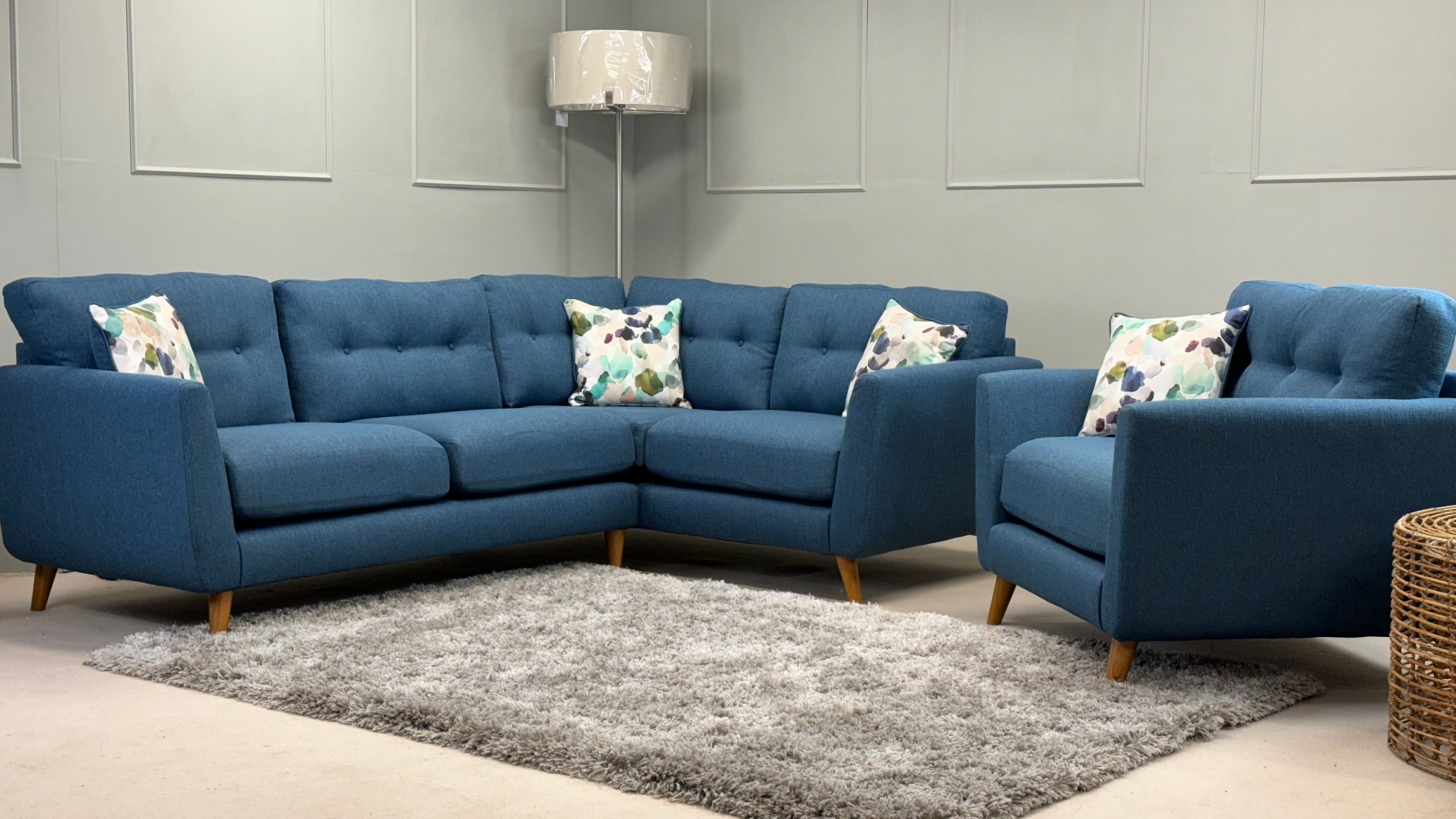 Blue shop loveseat sofas