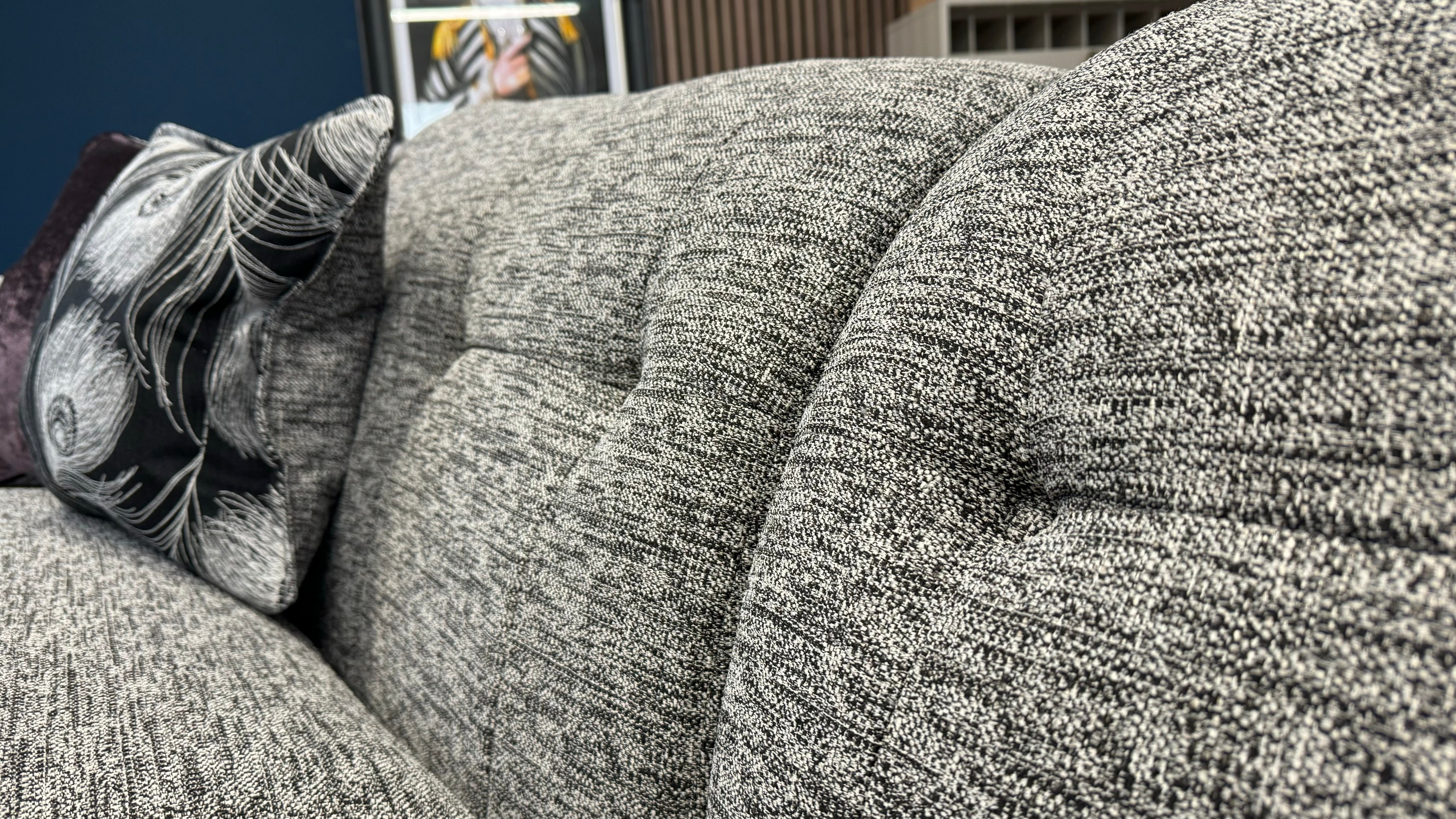 Bartelli 4 Seater Split Fabric Sofa Charcoal