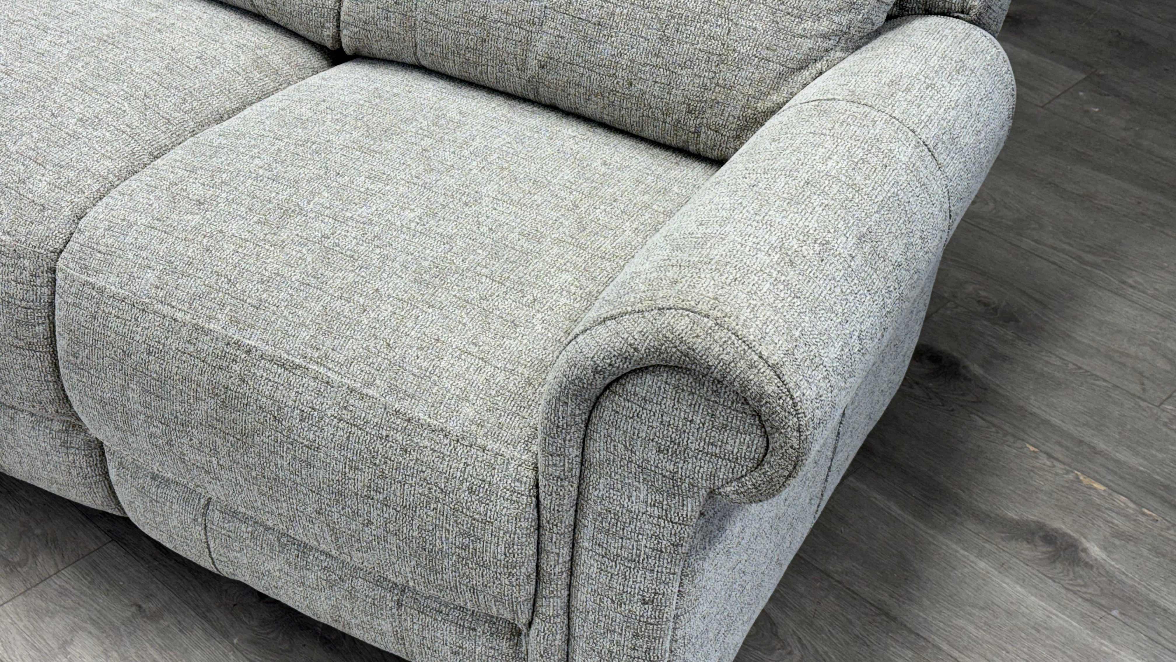 Colorado 3 Seater Fabric High Back Sofa - Oak Furnitureland