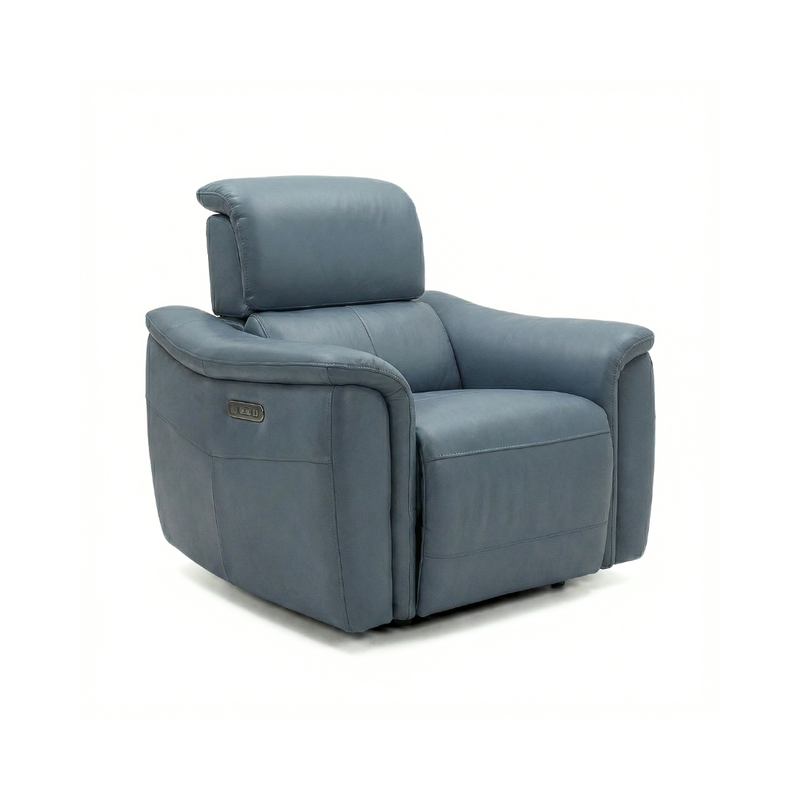 Gemina Arm Chair Dual Power Recliner & Head Rest Premier Comfort