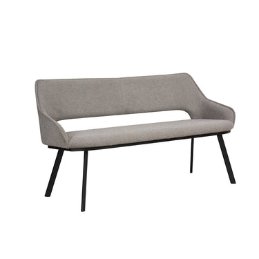 Sienna Light Grey Boucle Dining Bench