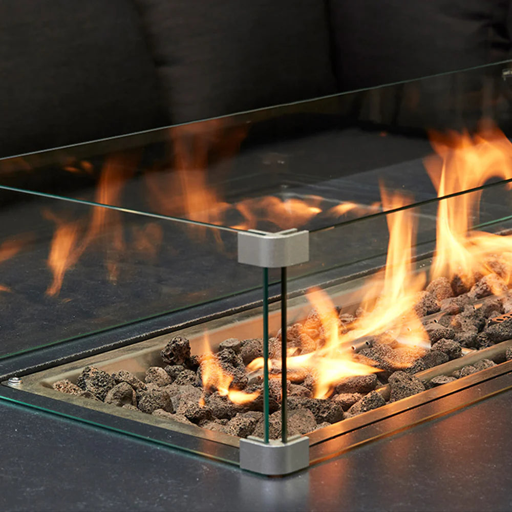 OUTDOOR ALUMINIUM FIREPIT SET