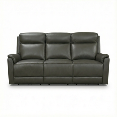 Carter 3 Seater Leather Power Recliner Sofa