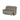 Melina 2 seater taupe leather recliner sofa with padded armrests and extended footrest on one side