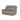 Melina 2 seater sofa in top grain taupe leather with recliner function and padded armrests, modern and comfortable design