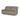 Melina 3 seater sofa in taupe top grain leather with reclining feature and padded armrests