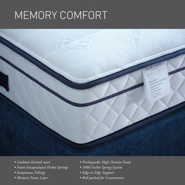 Memory Comfort - 1000 Pocket Sprung Mattress