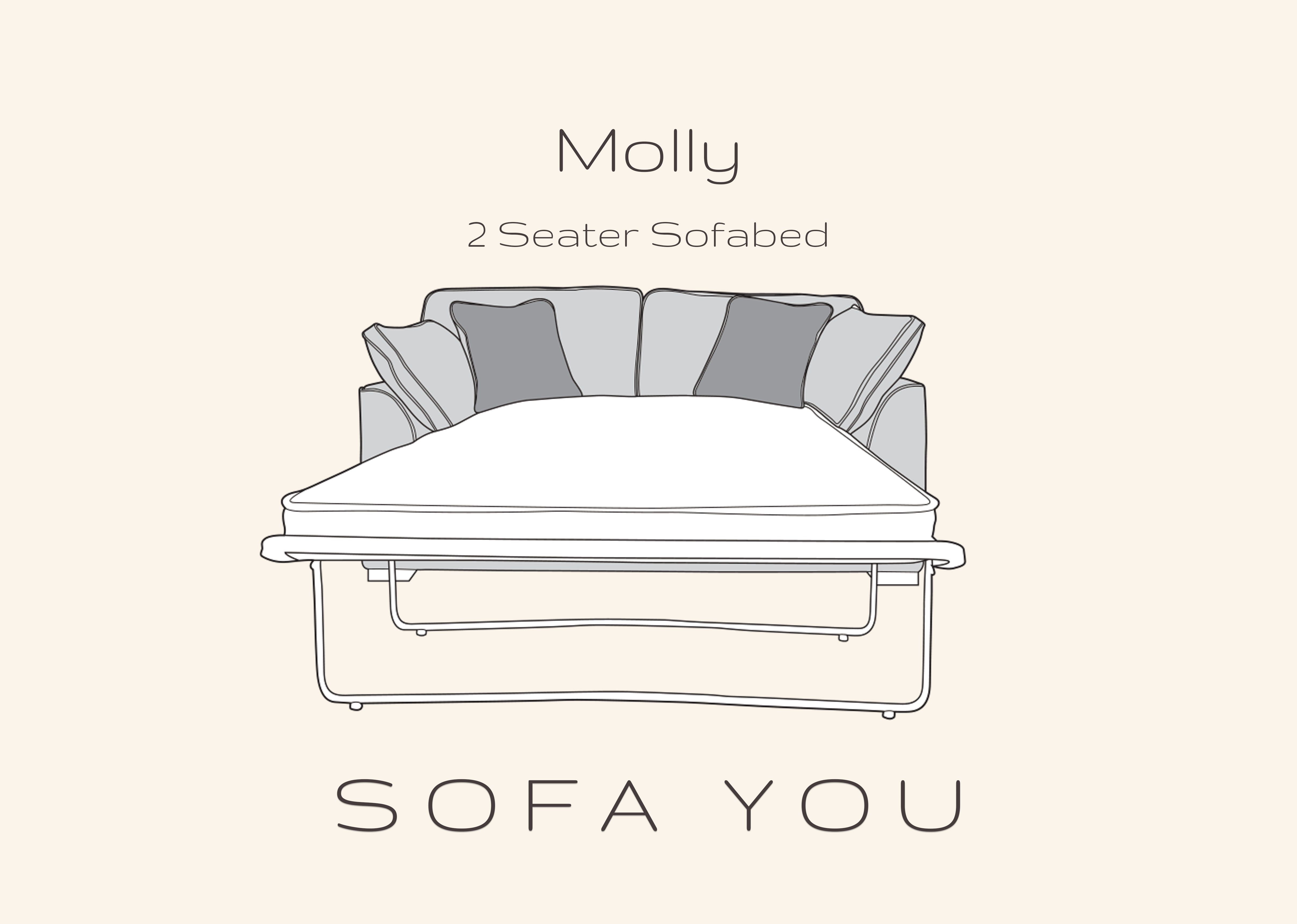 Molly 2 Seater Sofa Bed - Made To Order