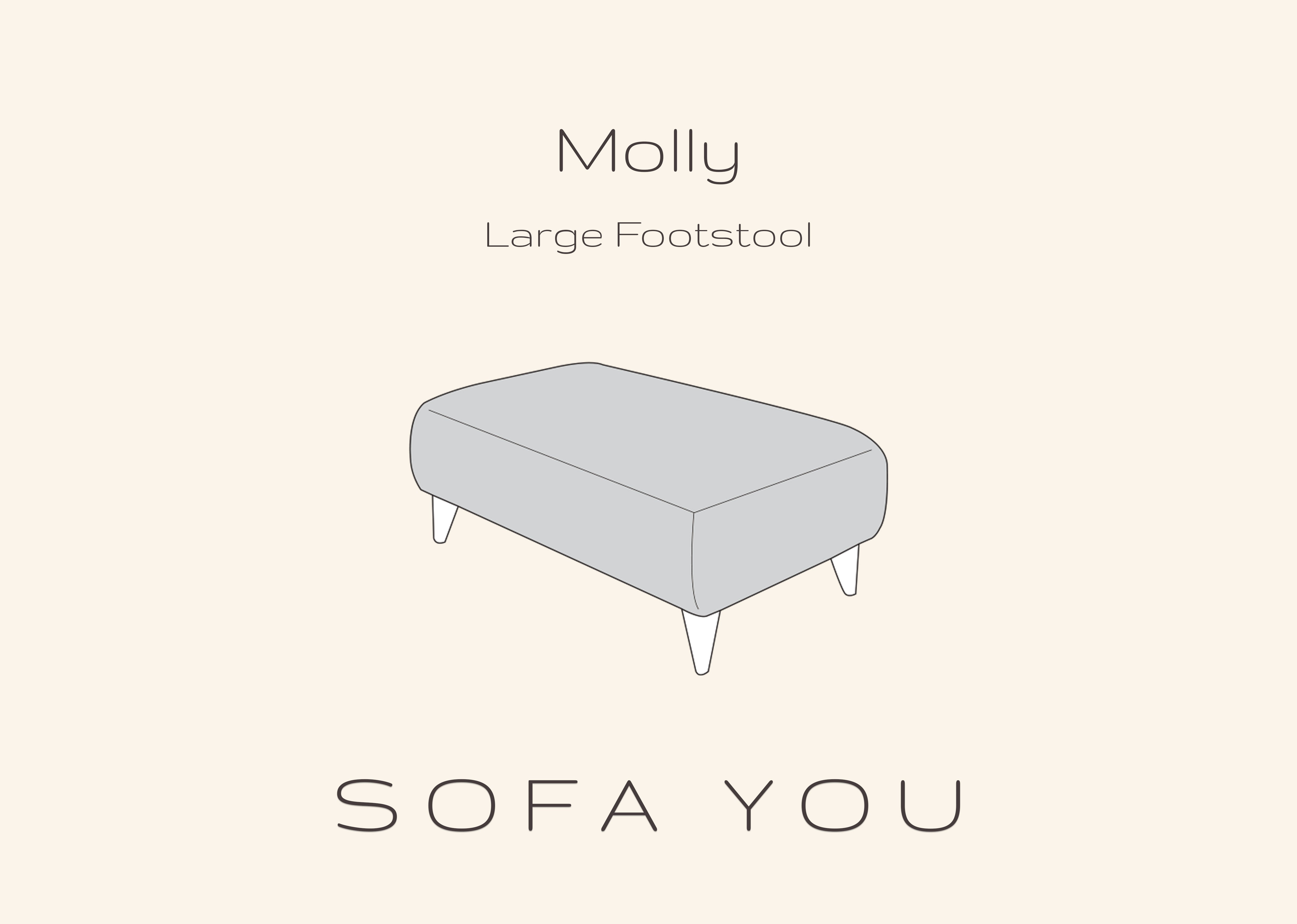 Molly Large Footstool - Made To Order