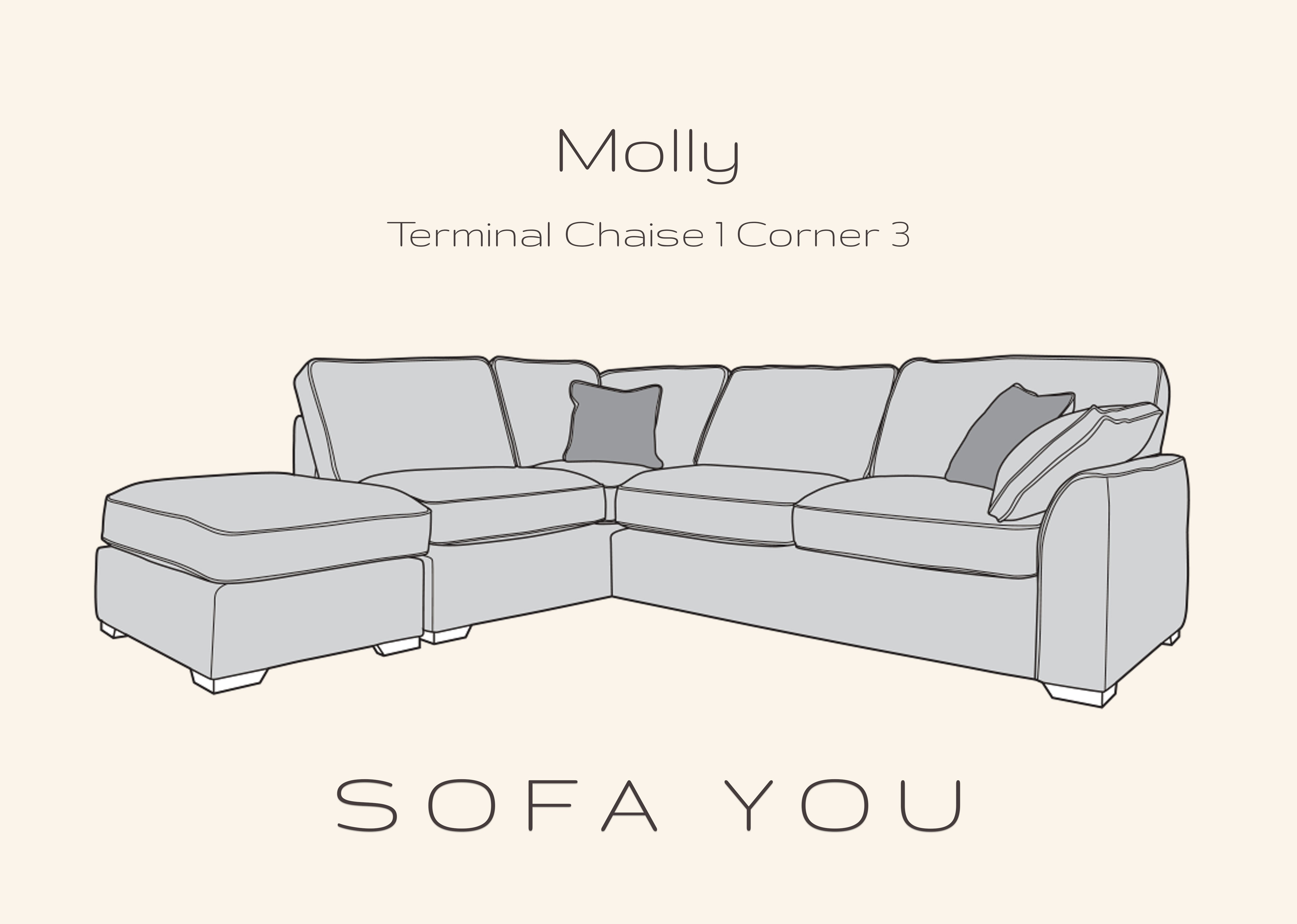 Molly Corner Fabric Sofa Made To Order Big Discount Sofa Outlet