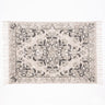 Kew Grey Antique Printed Rug with Tassel