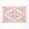 Kew Mauve Antique Printed Rug with Tassel