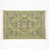 Kew Olive Antique Printed Rug with Tassel