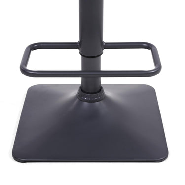 Artemis Suede Effect Dark Grey Bar Stool