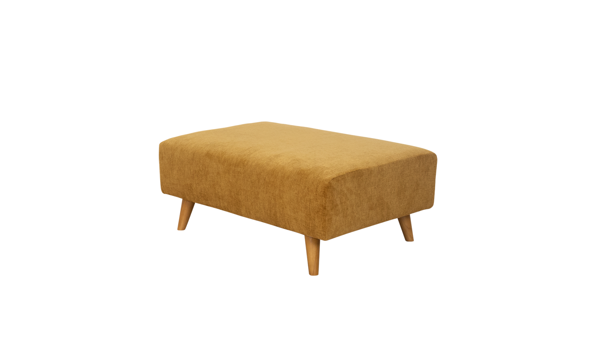 Jacob / Oscar Lebus Footstool Yellow Fabric Sofa