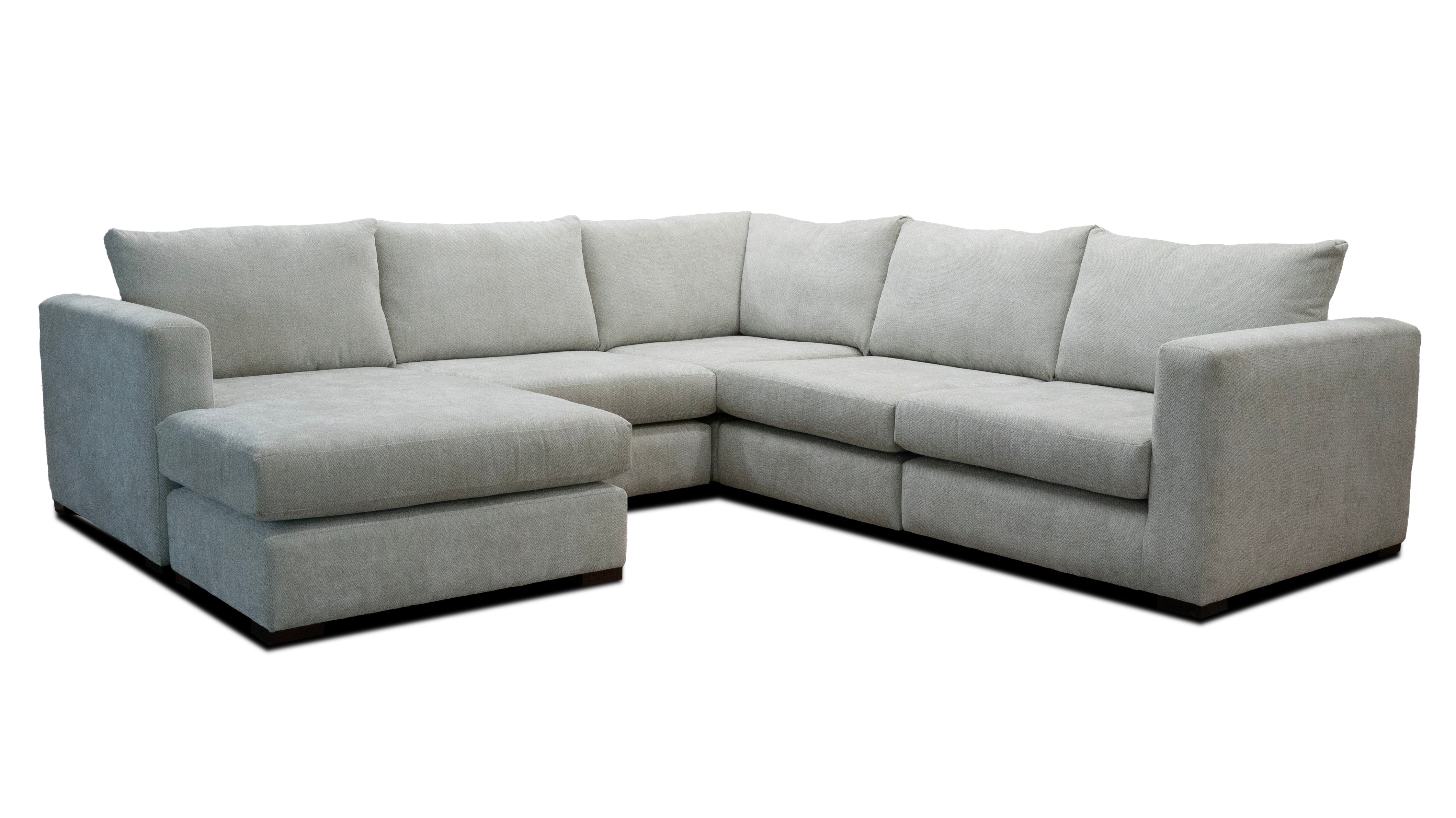 Reeva Large Corner Chaise Modular Fabric Sofa Group