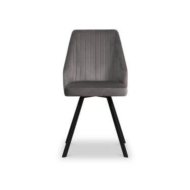 Vidal Grey Velvet Dining Chair