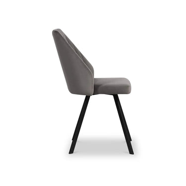 Vidal Grey Velvet Dining Chair