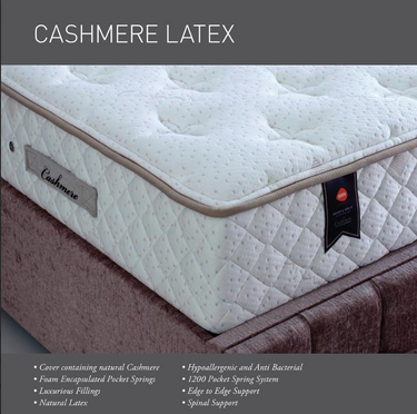 Cashmere Latex 1200 Pocket Sprung Mattress