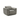 Sorrento grey fabric power recliner armchair with adjustable headrest, angled view on white background