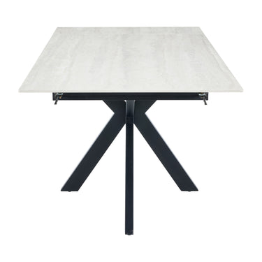 Amara 1.8m Extending Ivory Dining Table – studio view 3
