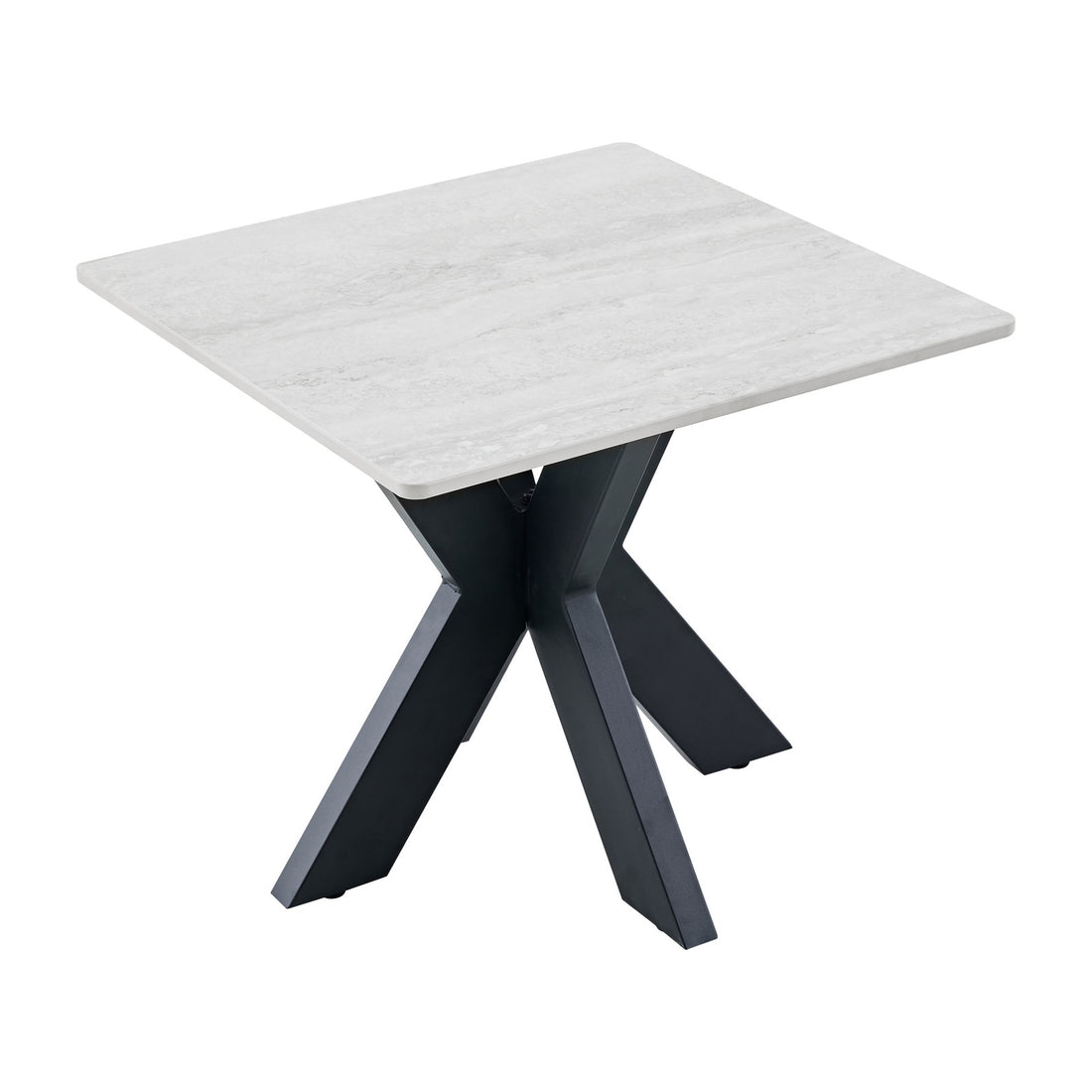 Amara Ivory End Table – studio view 1