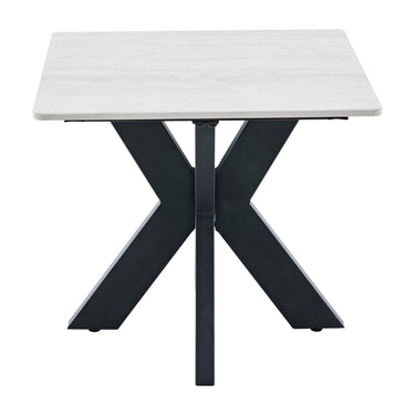 Amara Ivory End Table – studio view 2