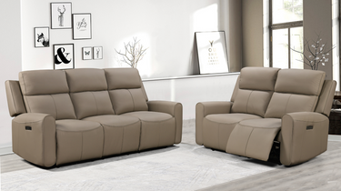 Archer 3 & 2 Leather Power Recliner Sofa Bundle