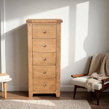 Ashby Country 5 Drawer Tall Chest of Drawers - view 3
