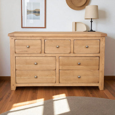 Ashby Country 7 Drawer Wide Chest of Drawers - view 3