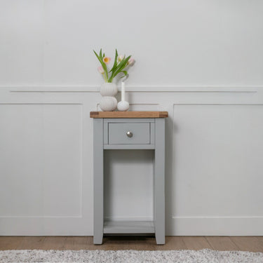 Ashby French Grey 1 Drawer Console Table - view 3