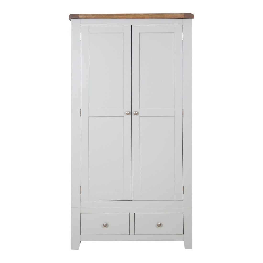 Ashby French Grey 2 Door 2 Drawer Wardrobe