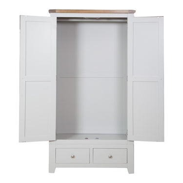 Ashby French Grey 2 Door 2 Drawer Wardrobe - view 3