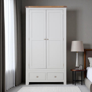 Ashby French Grey 2 Door 2 Drawer Wardrobe - view 4