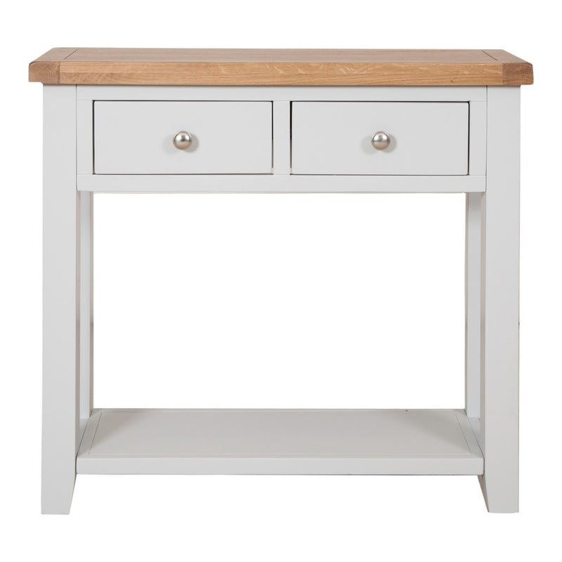 Ashby French Grey 2 Drawer Console Table